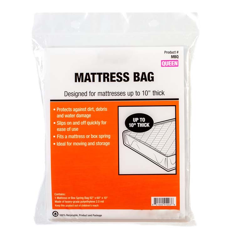 4 Mil King Twin Queen Mattress Protector Waterproof Mattress Cover Moving Bag Heavy Duty