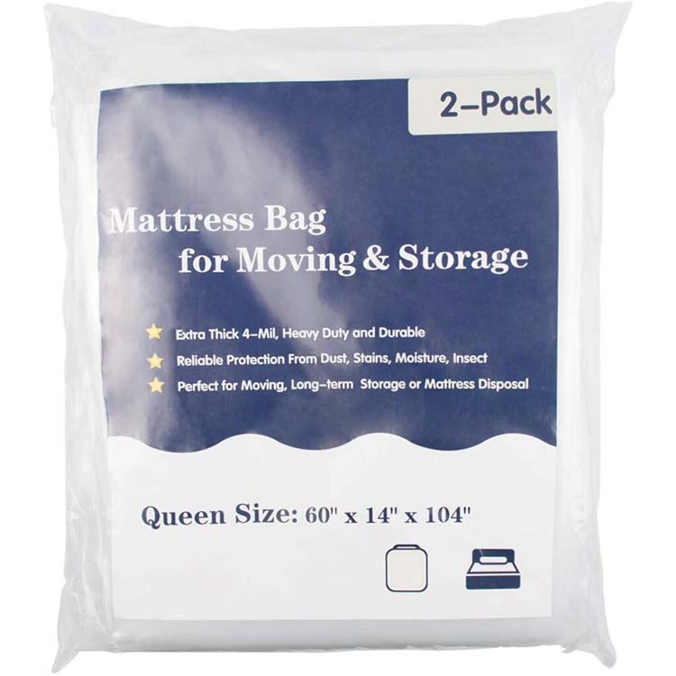 4 Mil King Twin Queen Mattress Protector Waterproof Mattress Cover Moving Bag Heavy Duty